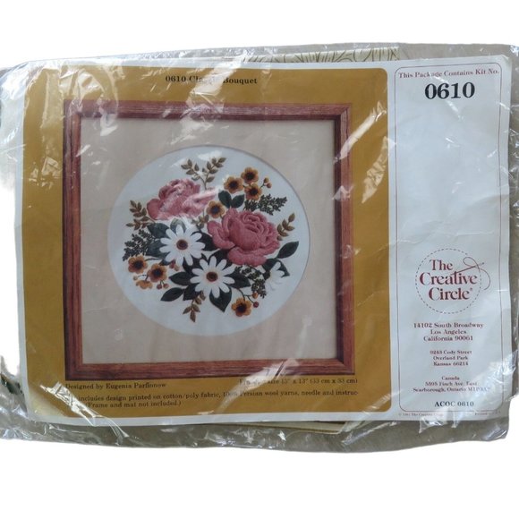 Vintage Creative Circle CLASSIC BOUQUET 0610 New Old Stock USA Made - Picture 5 of 11